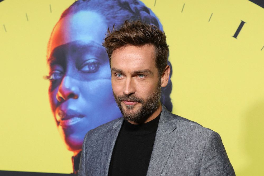 Tom on Watchmen premiere red carpet. Photo by Mark Van Holden.